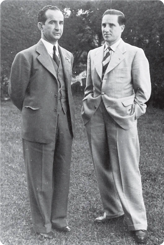 Alberto Martén con Pepe Figueres